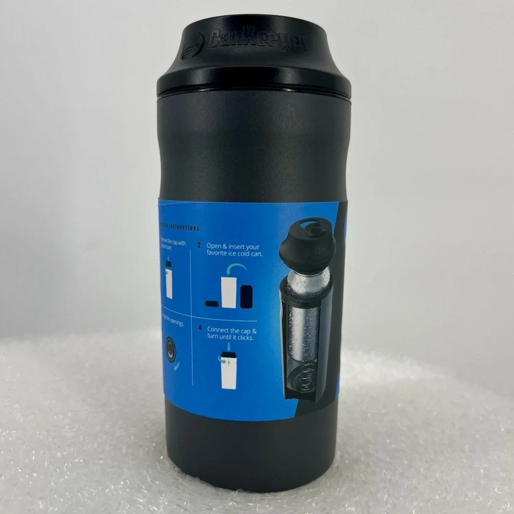 NEW CanKeeper 3-in-1 Double Walled Beverage Holder Bottle Keeper - GRAY